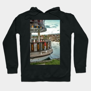 Boat on the River Bure in Horning, Norfolk Hoodie